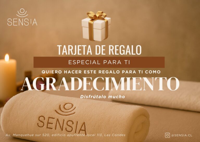 Gift card Sensia Spa de agradecimiento