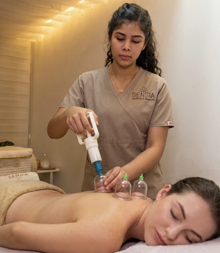 Masaje con ventosas deportivo de 90 minutos en Sensia Spa
